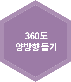 360도 양방향 돌기